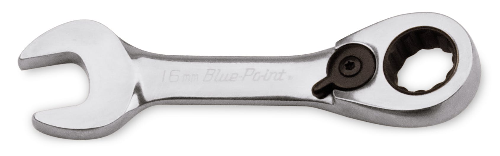 16 mm 12-Point Metric 15° Offset Short Ratcheting Combination Wrench (Blue-Point®) | BOERMS16 16 mm 12-Point Metric 15° Offset Short Ratcheting Combination Wrench (Blue-Point®) | BOERMS16